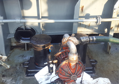 Installation of the oil skimmer tank’s air transfer pump