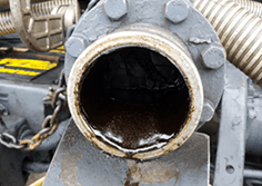 Remove residual oil in hull